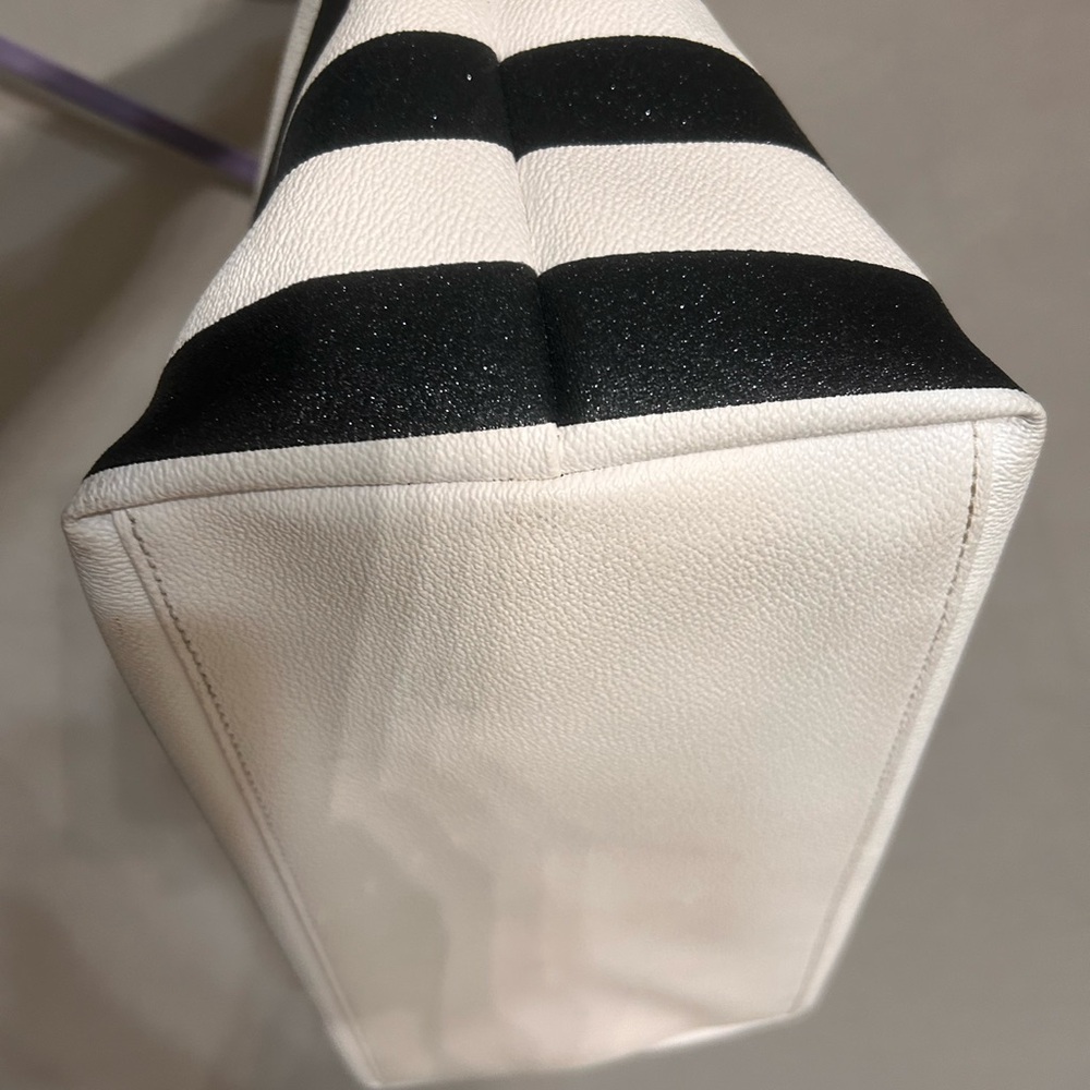 Kate Spade Black and White Striped Tote Bag - Picture 4 of 10